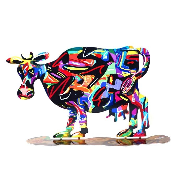 David Gerstein Signed Cow Sculpture - Hulda - 2