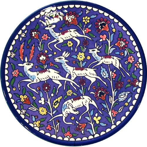  Deer Plate. Armenian Ceramic - 1