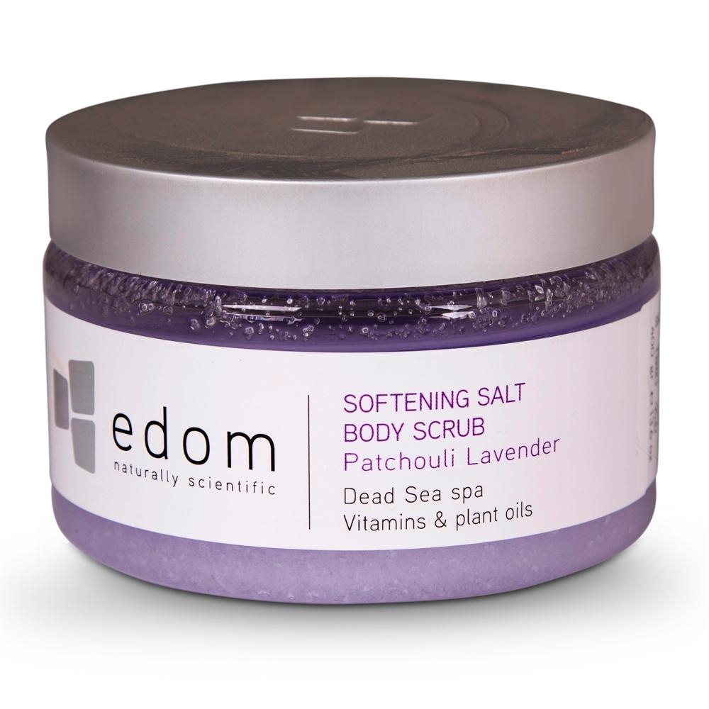 Edom Softening Dead Sea Salt Body Scrub - Patchouli Lavender - 1
