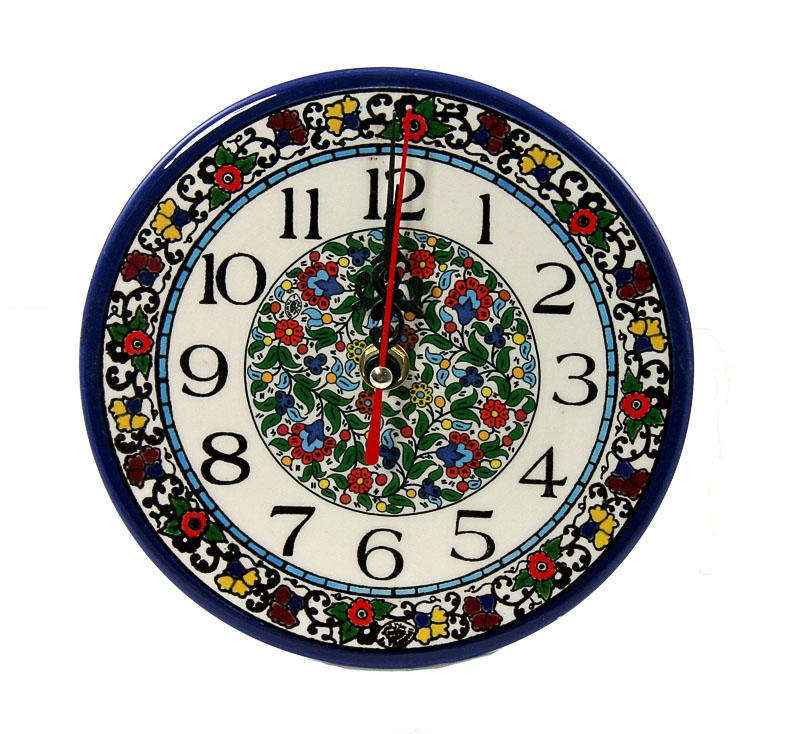  Flowers Clock - Bouquet (small). Armenian Ceramic - 1