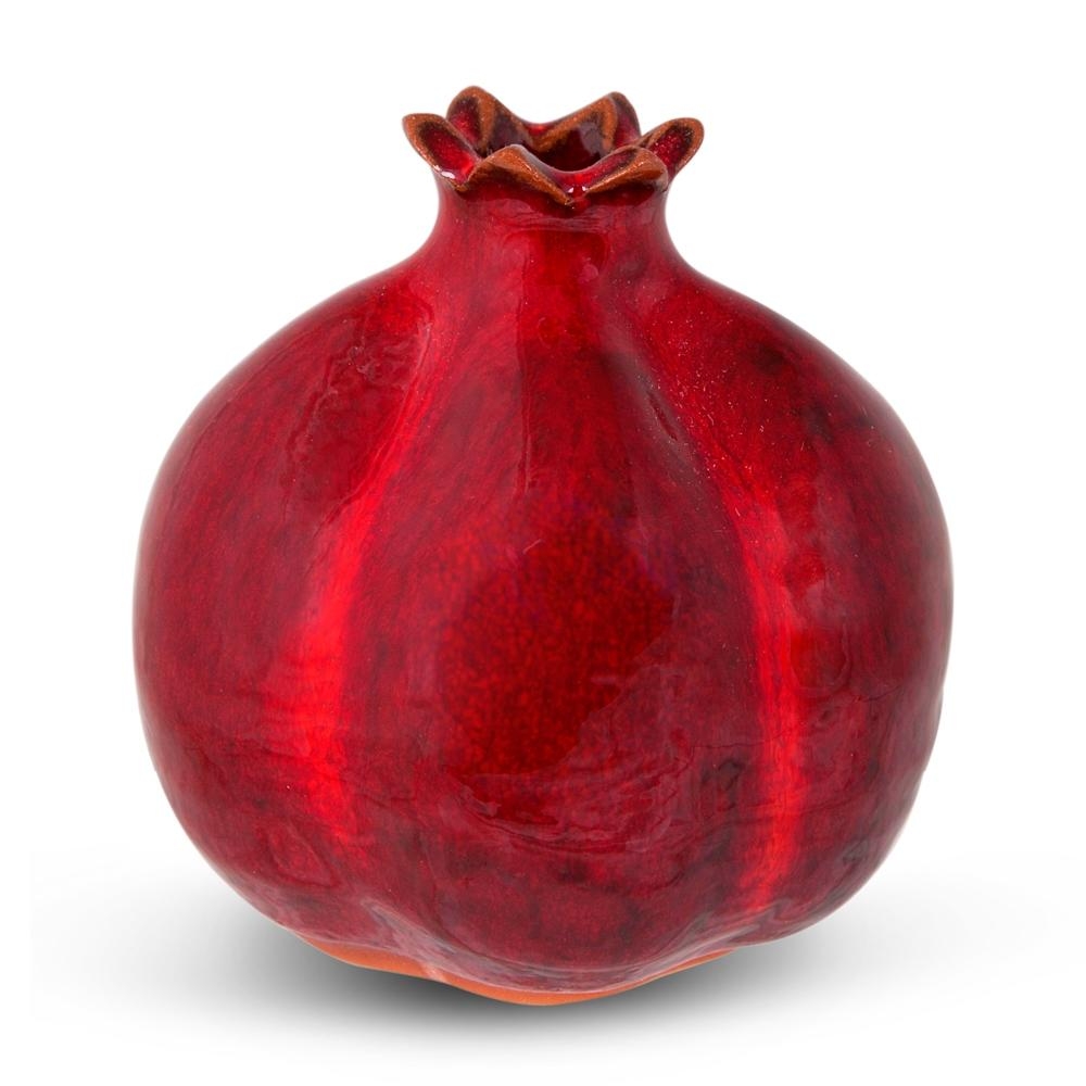 Handmade Textured Ceramic Pomegranate - Medium - 1