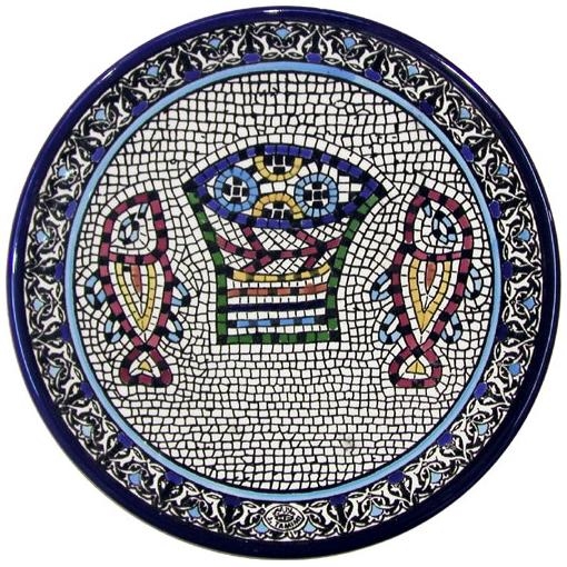  Mosaic Fish Plate. Armenian Ceramic - 1