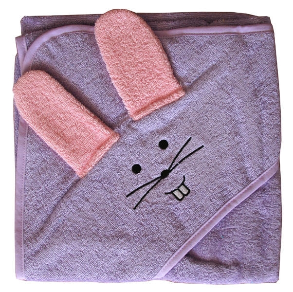  Personalized Hooded Towel. Color: Lilac - 1