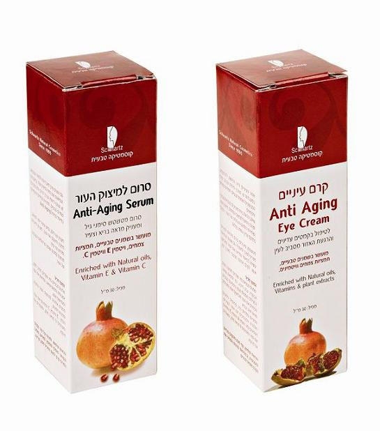 Schwartz Anti Aging Serum & Eye Cream - Enriched With Pomegranate Extract, Natural oils, Vitamin E and Vitamin C - 1