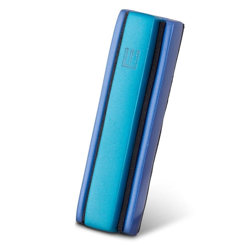 Yair Emanuel Anodized Aluminum Interlocked Mezuzah Case - Turquoise and Blue - 1
