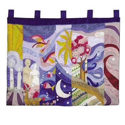 Yair Emanuel Extra Large Wall Hanging - The Seven Days of Creation  - 1