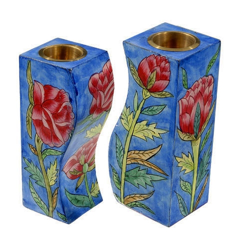  Yair Emanuel Fitted Candlesticks - Roses - 1