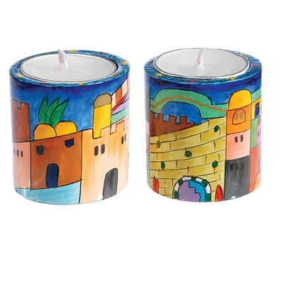 Yair Emanuel Round Candlesticks - Jerusalem - 1