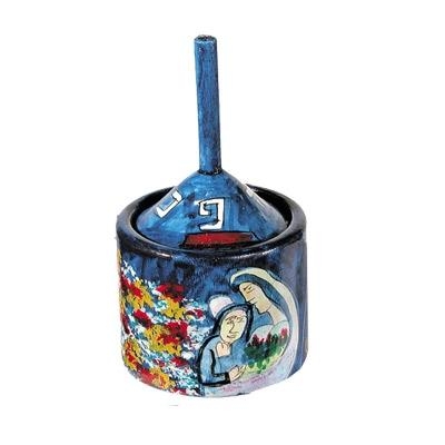 Yair Emanuel Wooden Dreidel with Box - Mother and Son - 1