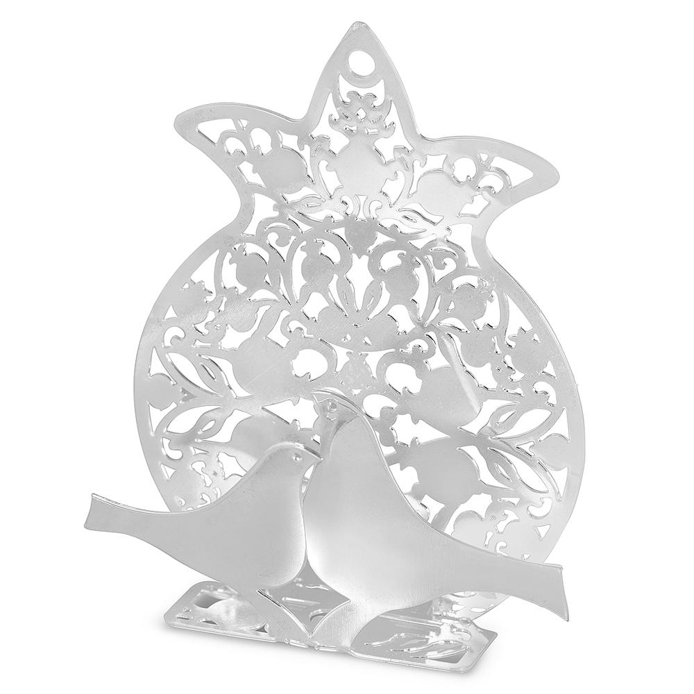 Yealat Chen Silver Plated Pomegranate Business Card Holder - Birds - 1