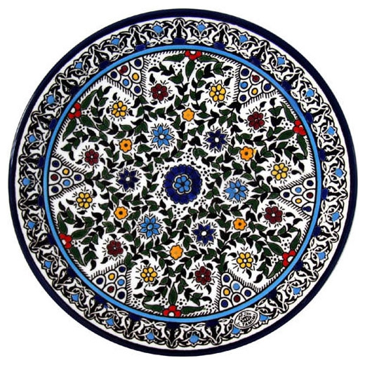 Flowers Plate. Armenian Ceramic (B) - 1