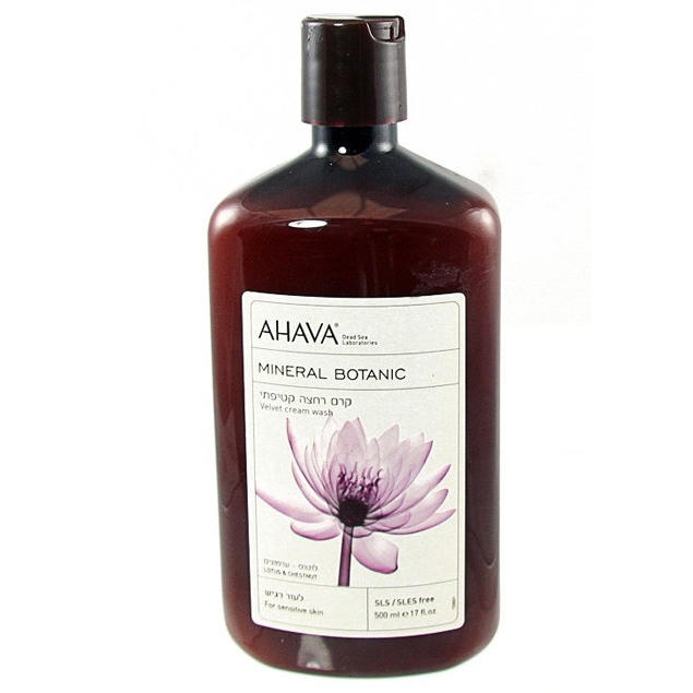 AHAVA Mineral Botanic Velvet Cream Wash. Lotus & Chestnut. For Sensitive Skin - 1