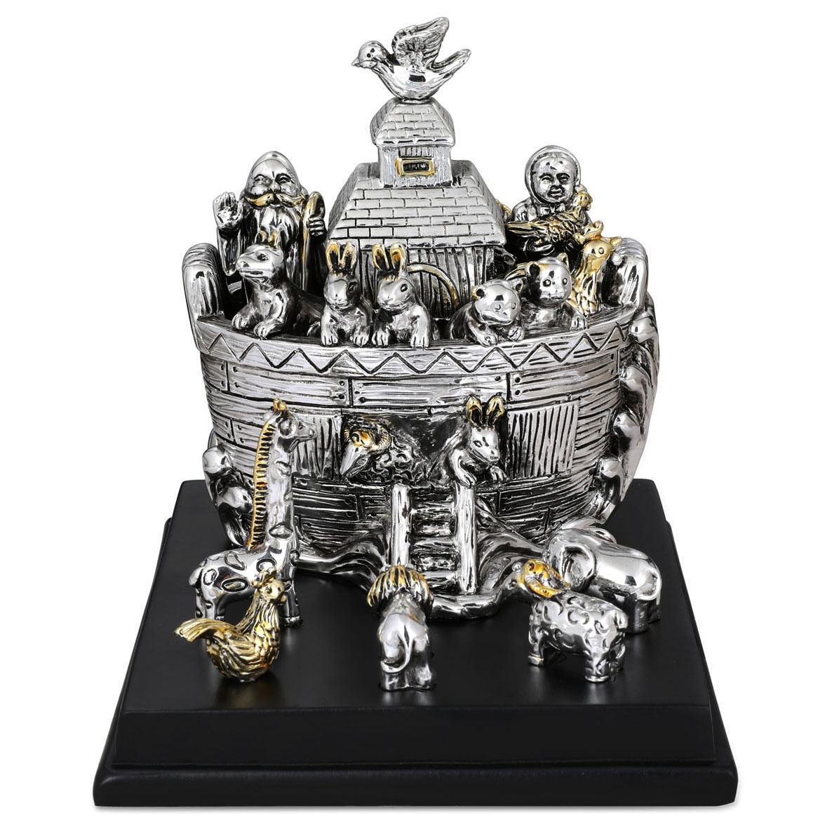 Noah's Ark Large Silver-Plated Miniature  - 1