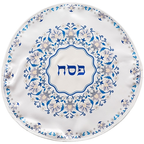 Matzah Cover With Flower Design - Judaica - 1