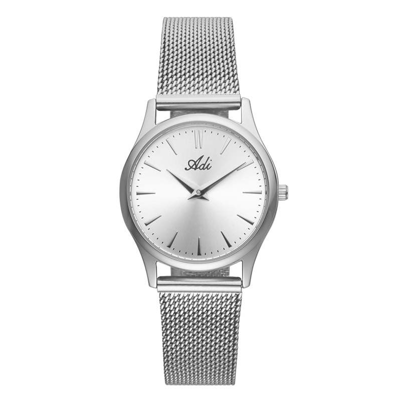 Women's Sleek Silver Watch by Adi - 1