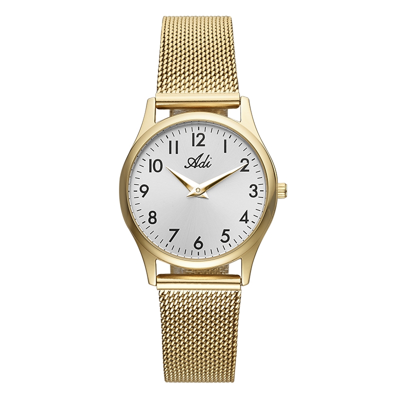 Women's Mesh Analog Number Watch - Silver or Gold-Plated - 2