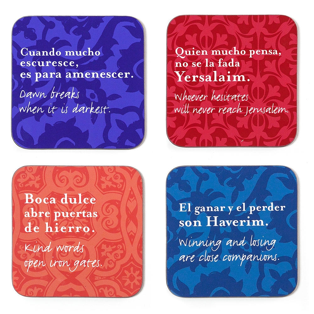 Barbara Shaw Coasters (4) -Spanish Wisdom - Set 2 - 1