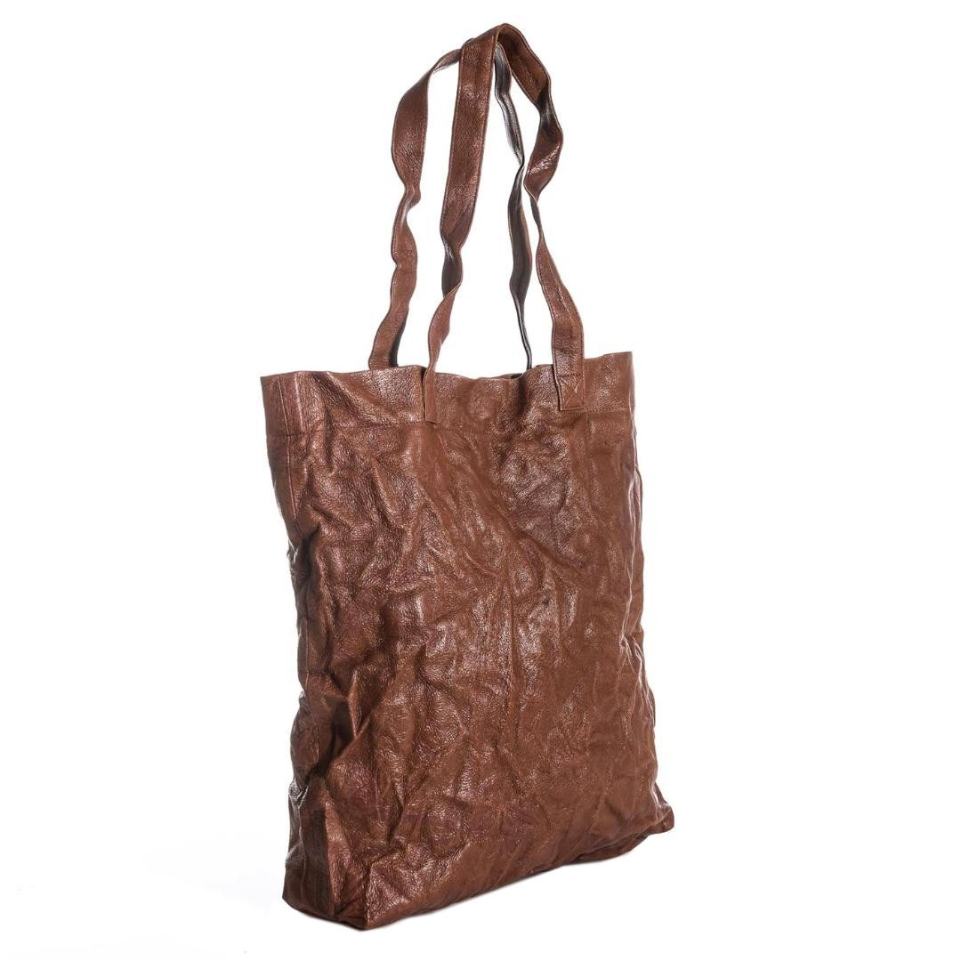 Bilha Bags Crushed Leather Tote Bag – Oak  - 1
