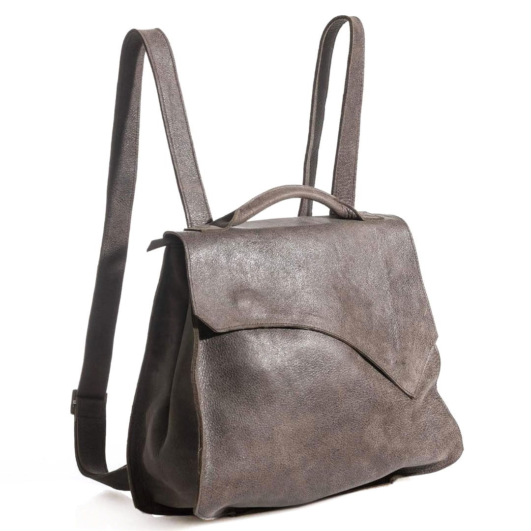 Bilha Bags Rustic Walnut Leather Rucksack  - 1