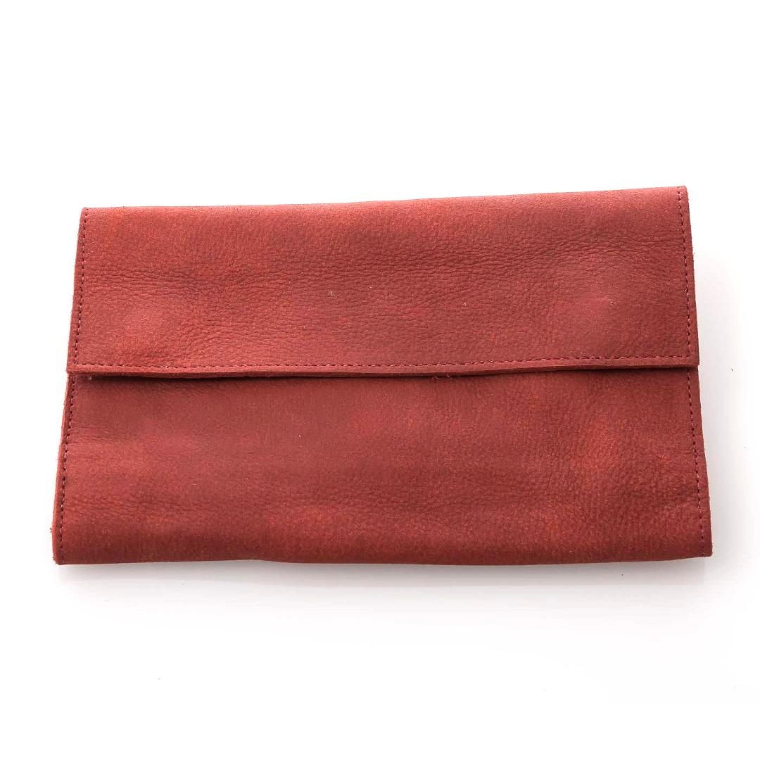 Bilha Bags Trifold Leather Wallet – Red - 1