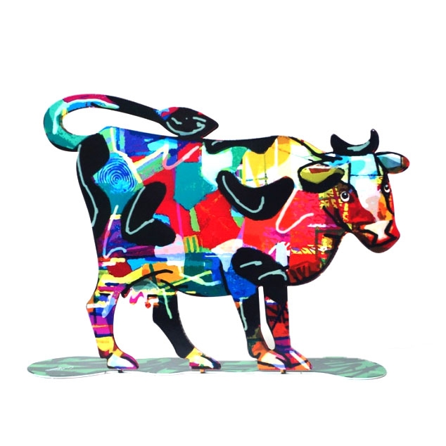 David Gerstein Shalva Cow Free Standing Sculpture  - 1