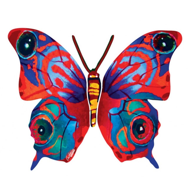 David Gerstein Mira Butterfly Double-Sided Wall Sculpture - 1