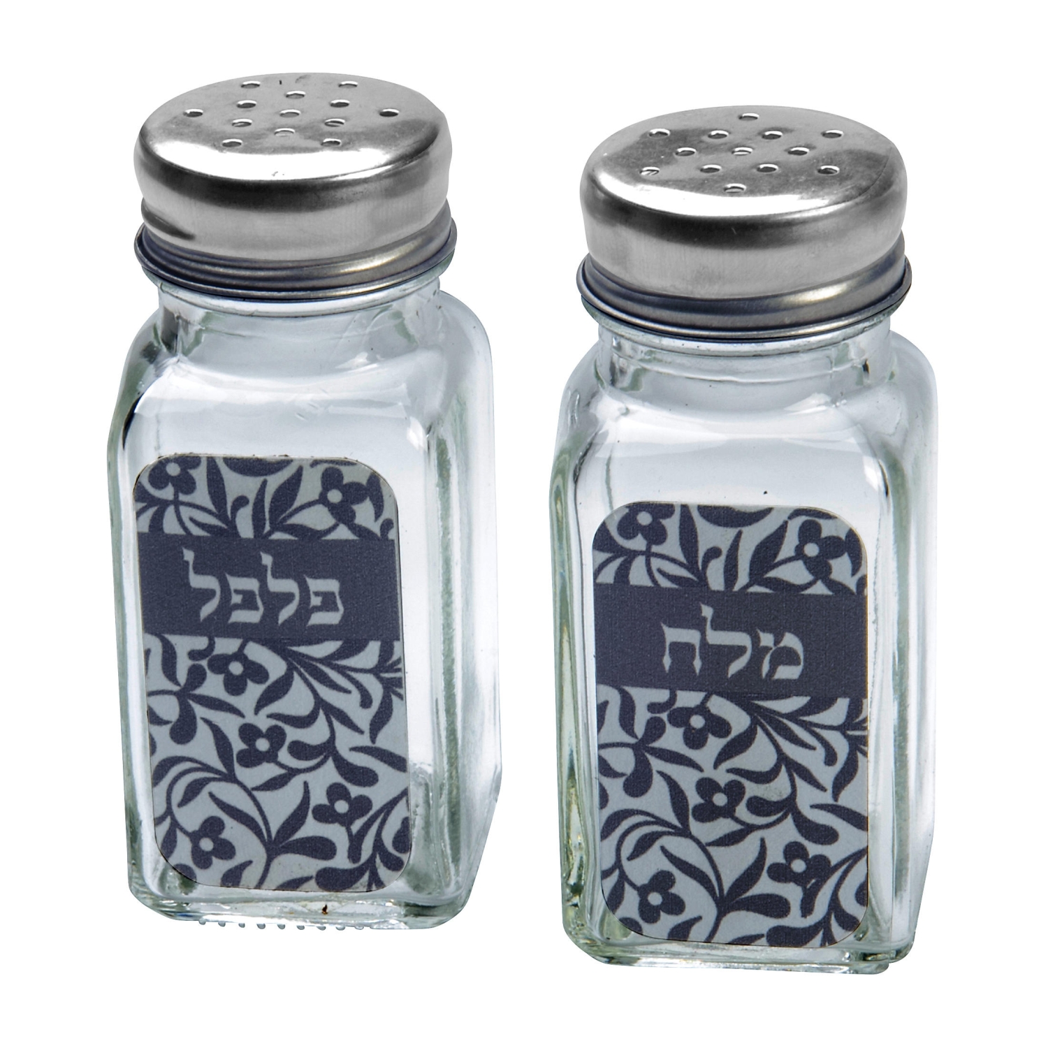 Dorit Judaica Salt and Pepper Set - Floral Print - 1