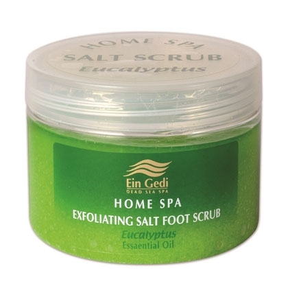 Ein Gedi Exfoliating Dead Sea Salt Foot Scrub with Eucalyptus - 1
