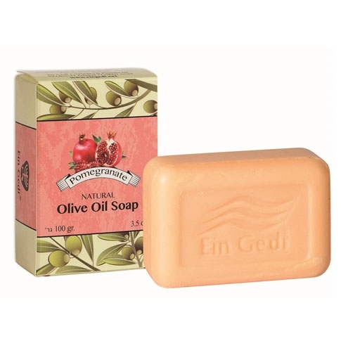 Ein Gedi Natural Pomegranate & Olive Oil Soap - 1