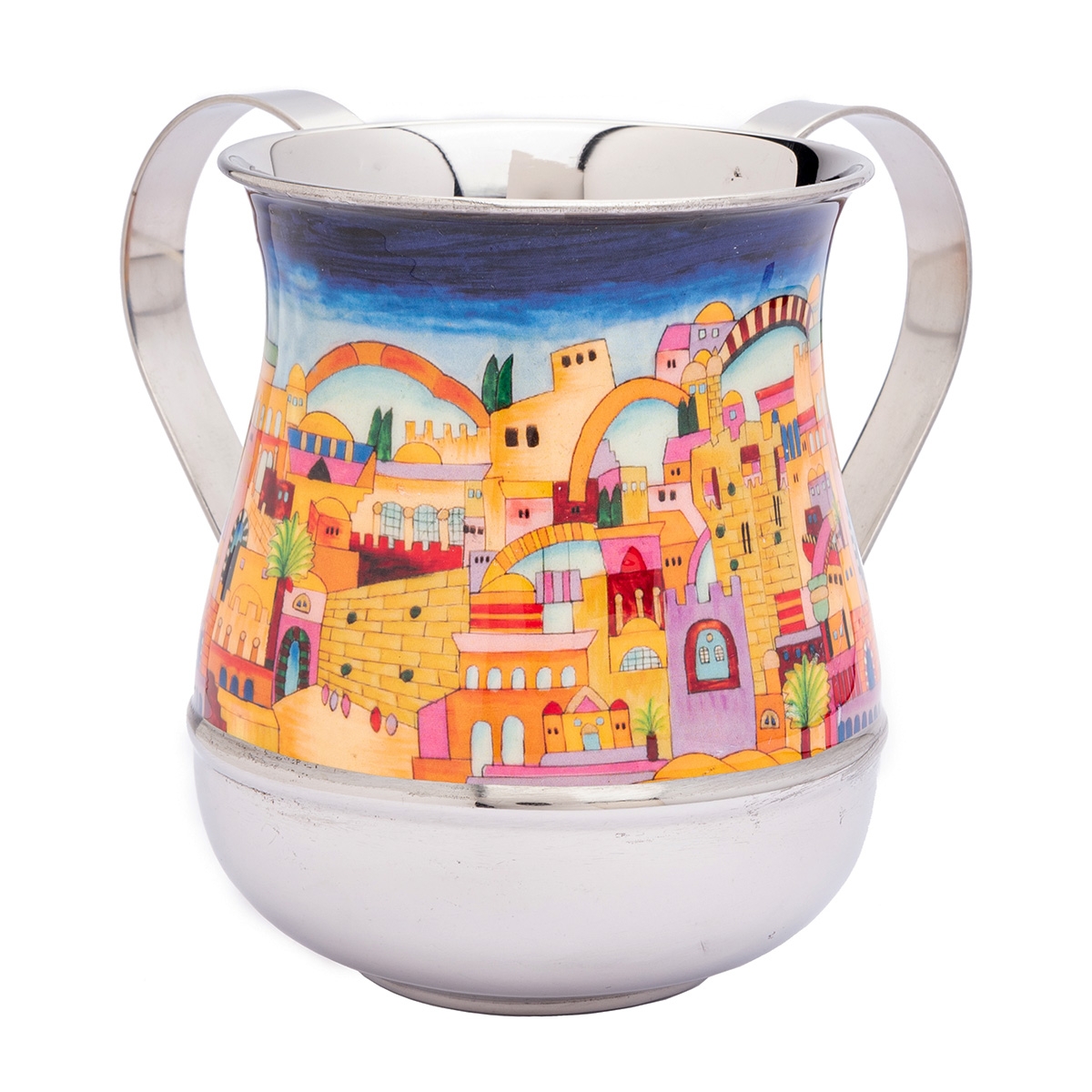 Yair Emanuel Jerusalem Colorful Netilat Yadayim Washing Cup - 1