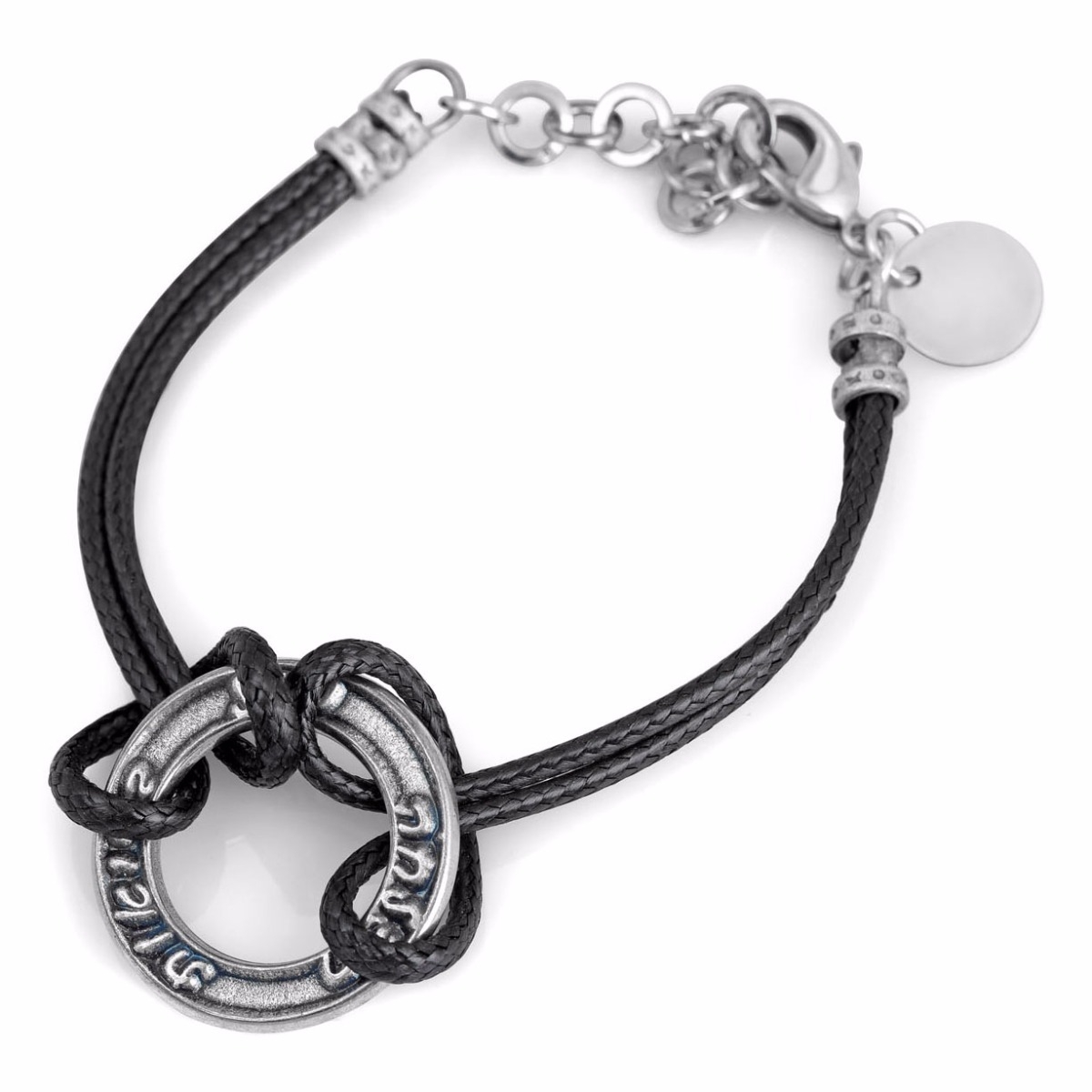 Galis Jewelry Silver Plated Kabbalah Five Blessings Men's Ring Bracelet - 1