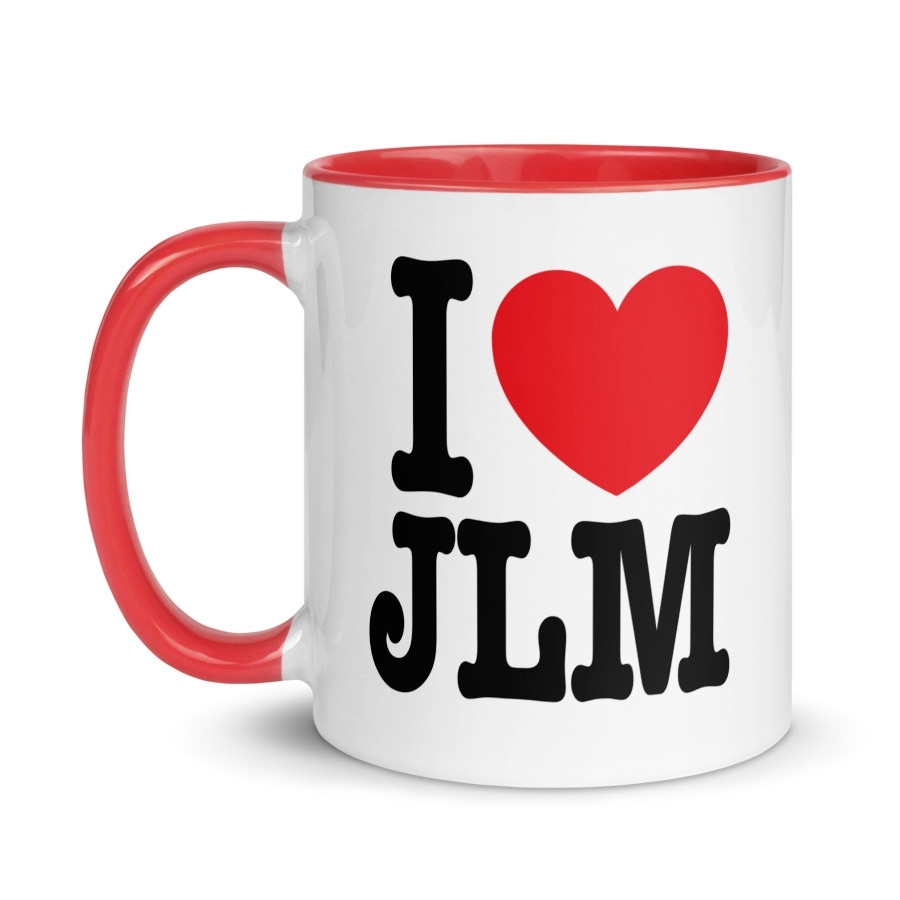I Love JLM Mug with Color Inside - 1