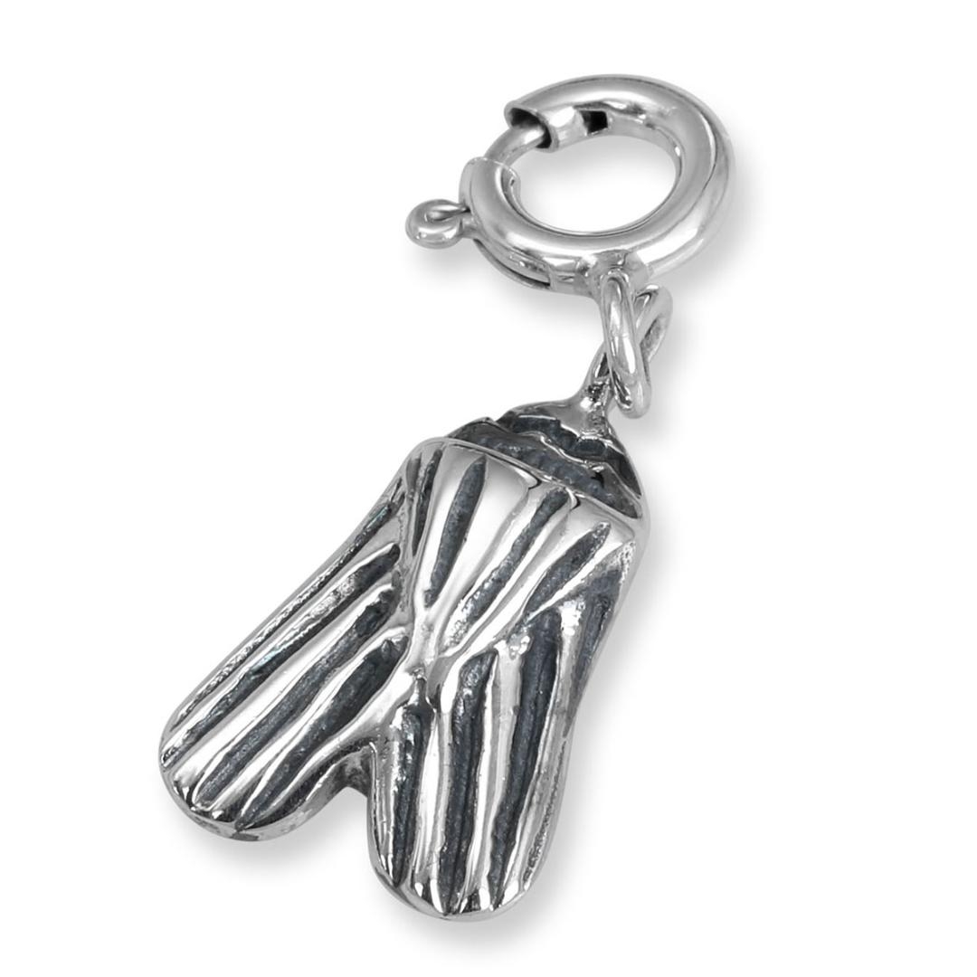 Israel Museum Silver Egyptian Scarab Clip-on Charm - 1