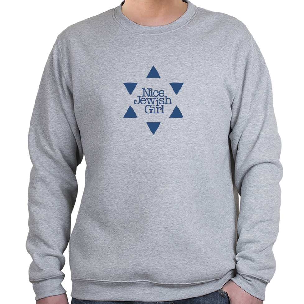 Nice Jewish Girl Star of David Sweatshirt - Variety of Colors - 1