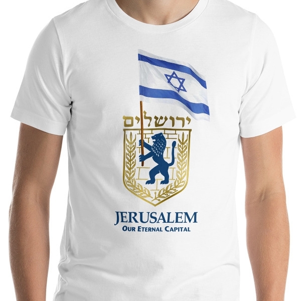 Jerusalem T-Shirt - Eternal Capital. Variety of Colors - 9