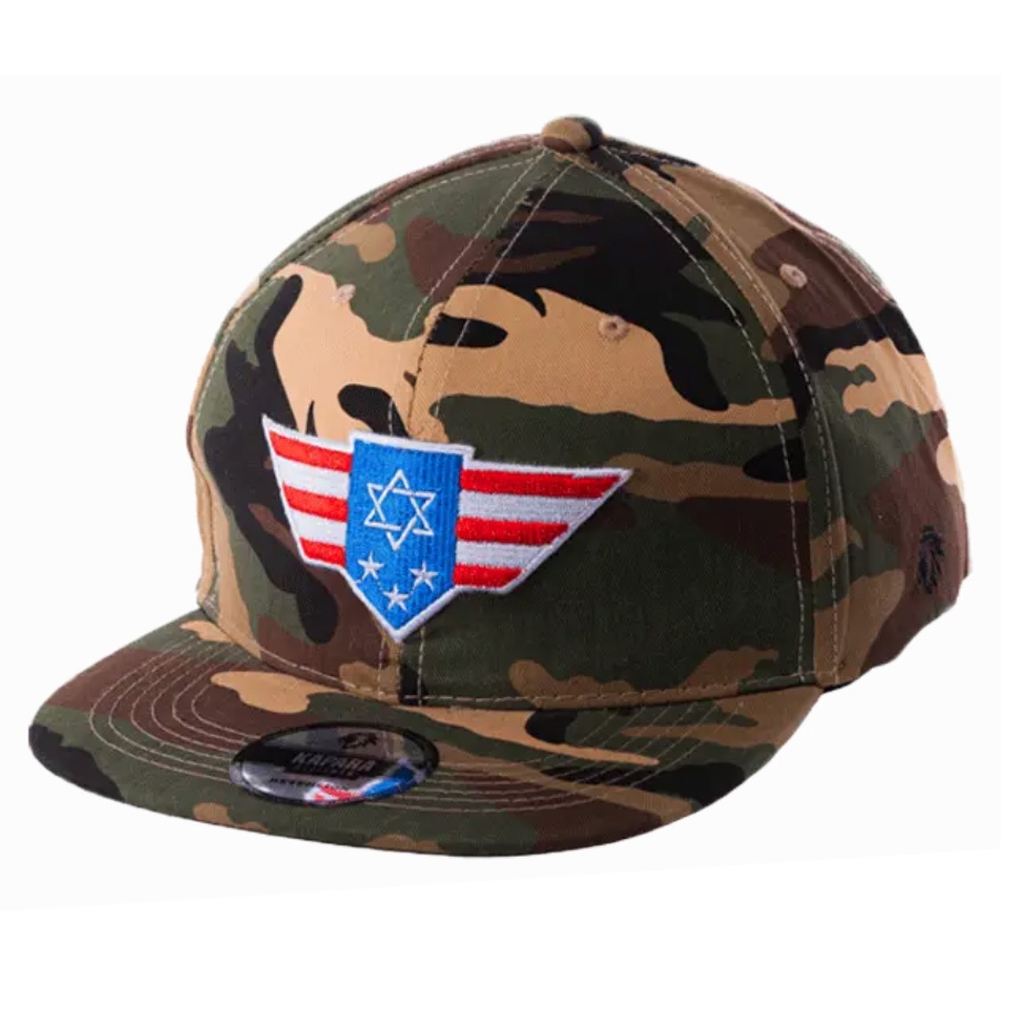 Israel-America Camouflage Snapback Cap  - 1