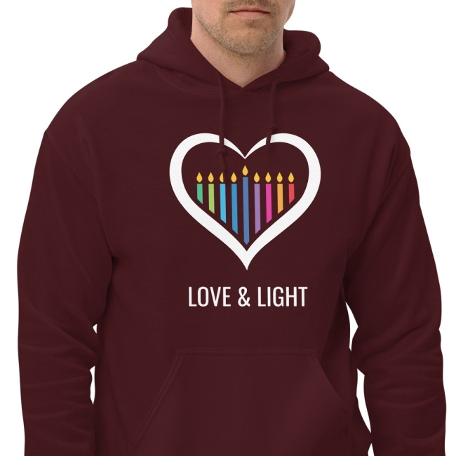 Love & Light Unisex Hanukkah Hoodie - 1