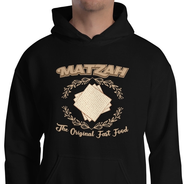 Matzah Original Fast Food - Passover Hoodie - 1