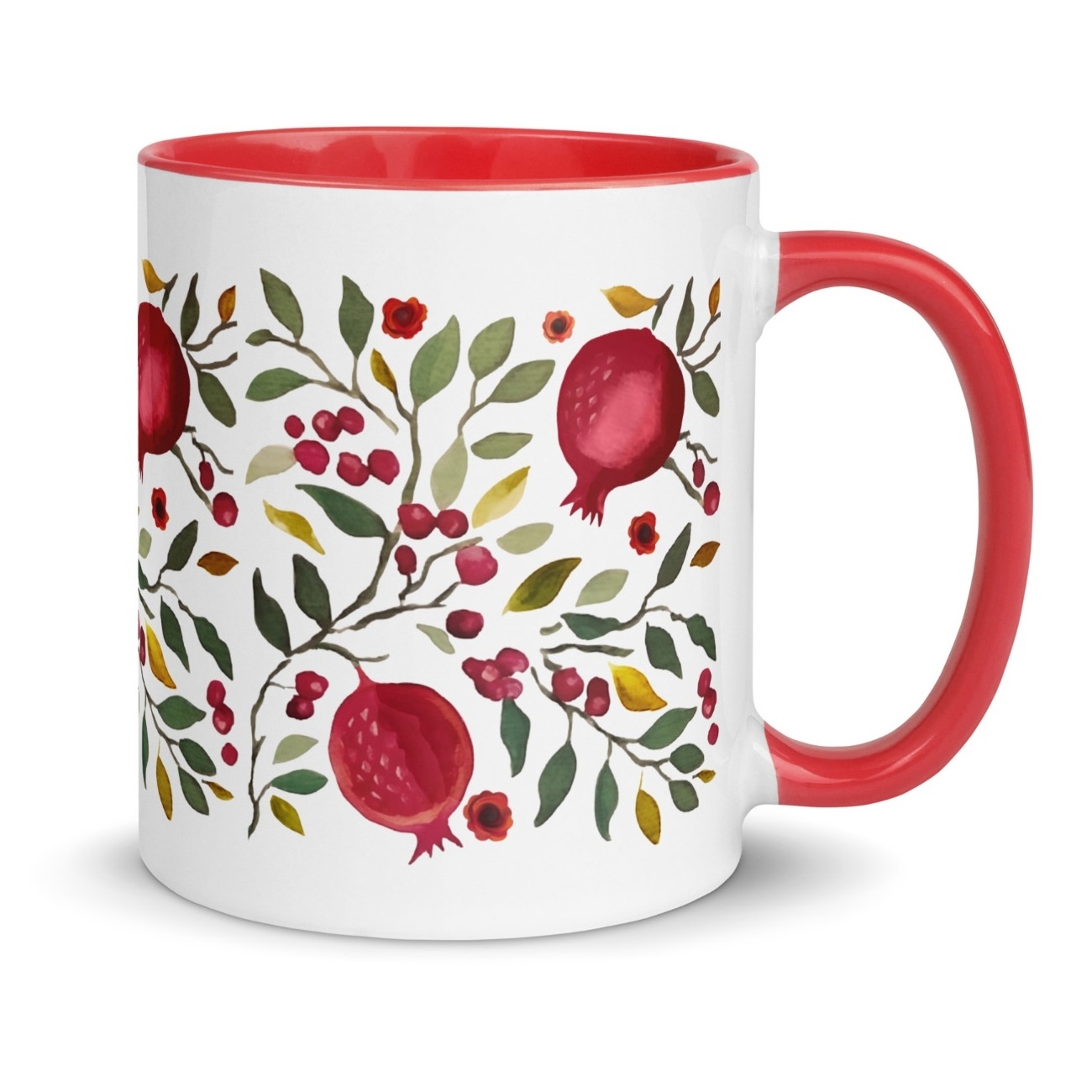 Pomegranate Mug with Color Inside - 1
