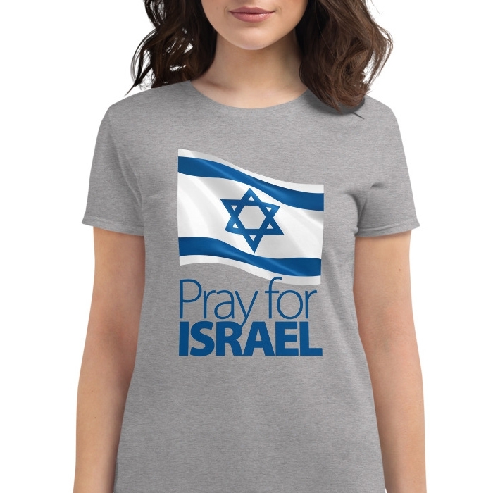 Pray for Israel Women's Fashion Fit Israel T-Shirt - 1