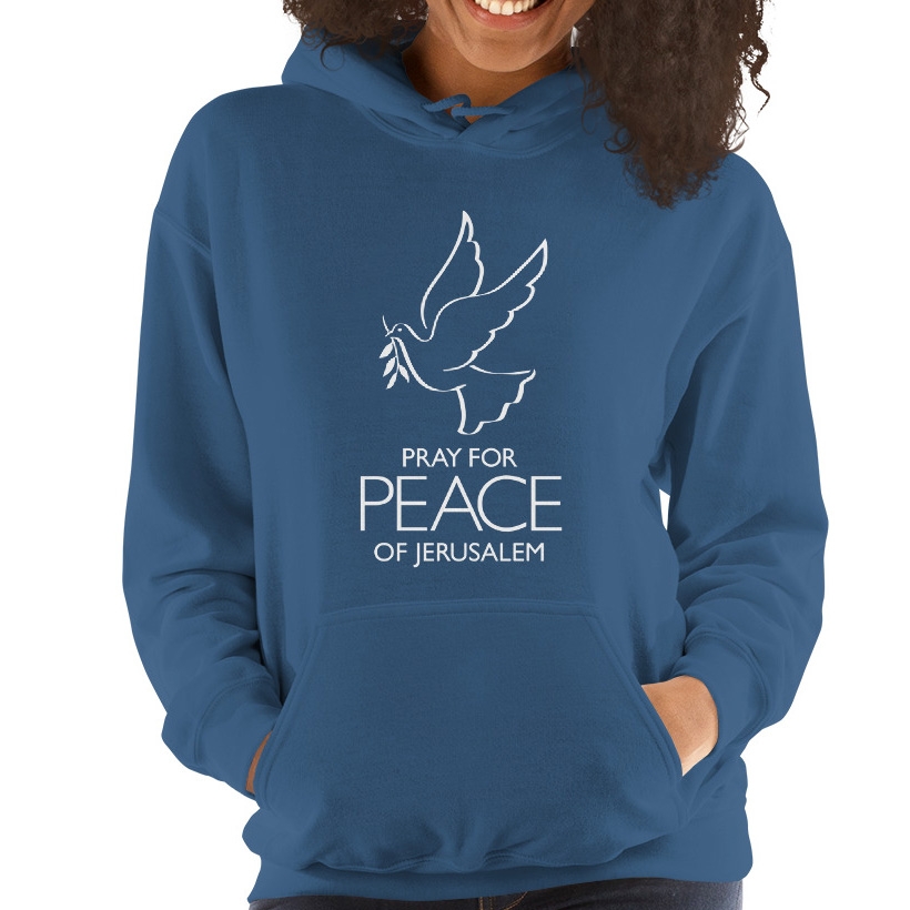 Pray for the Peace of Jerusalem Hoodie - Unisex - 1