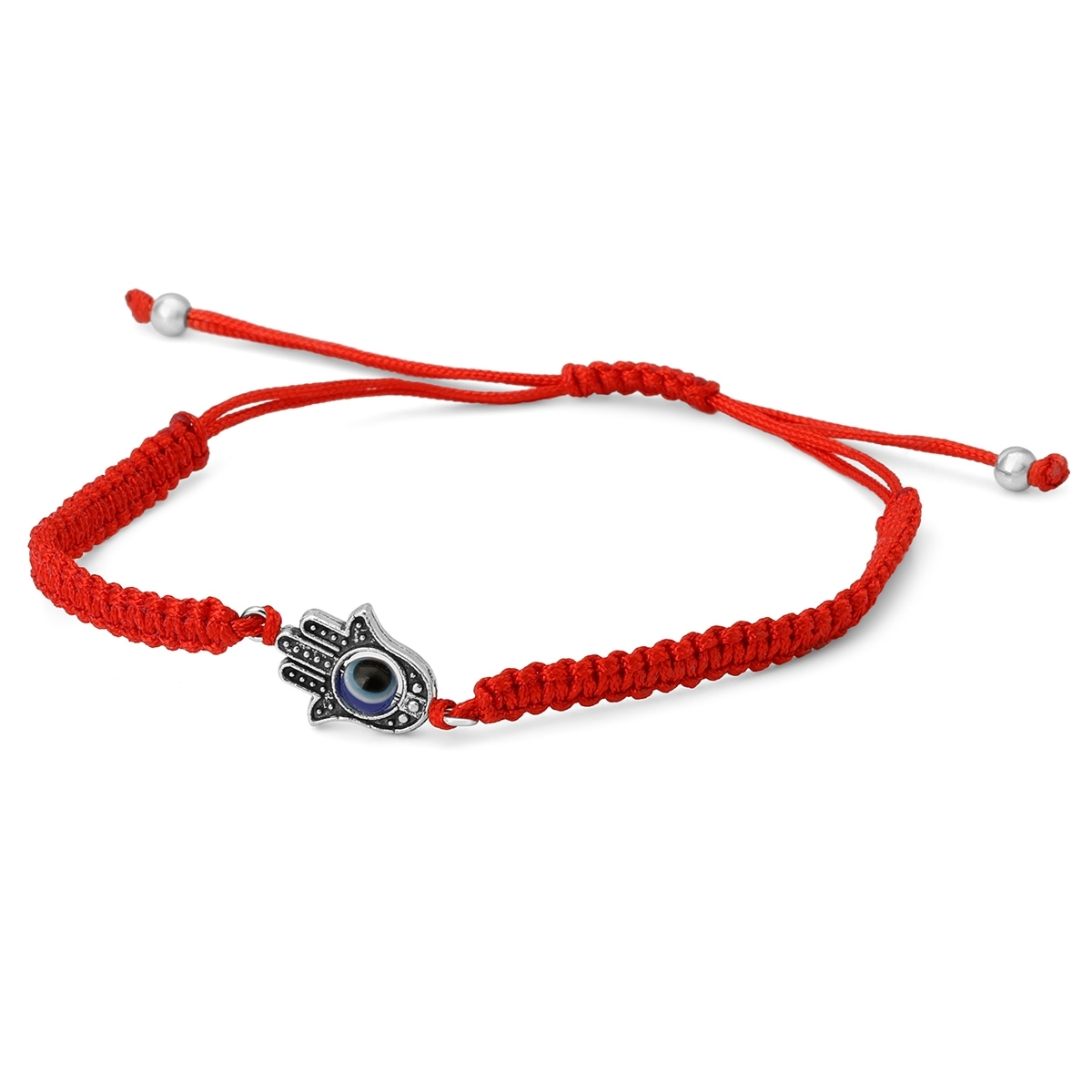 Kabbalah Red String Bracelet with Hamsa and Evil Eye - Color Option  - 2