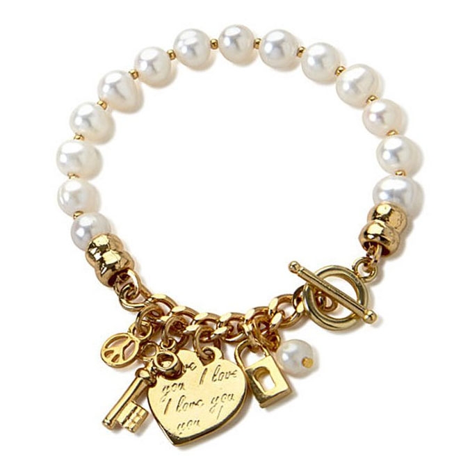 SEA Smadar Eliasaf Pearls and Gold Elements Bracelet - 1
