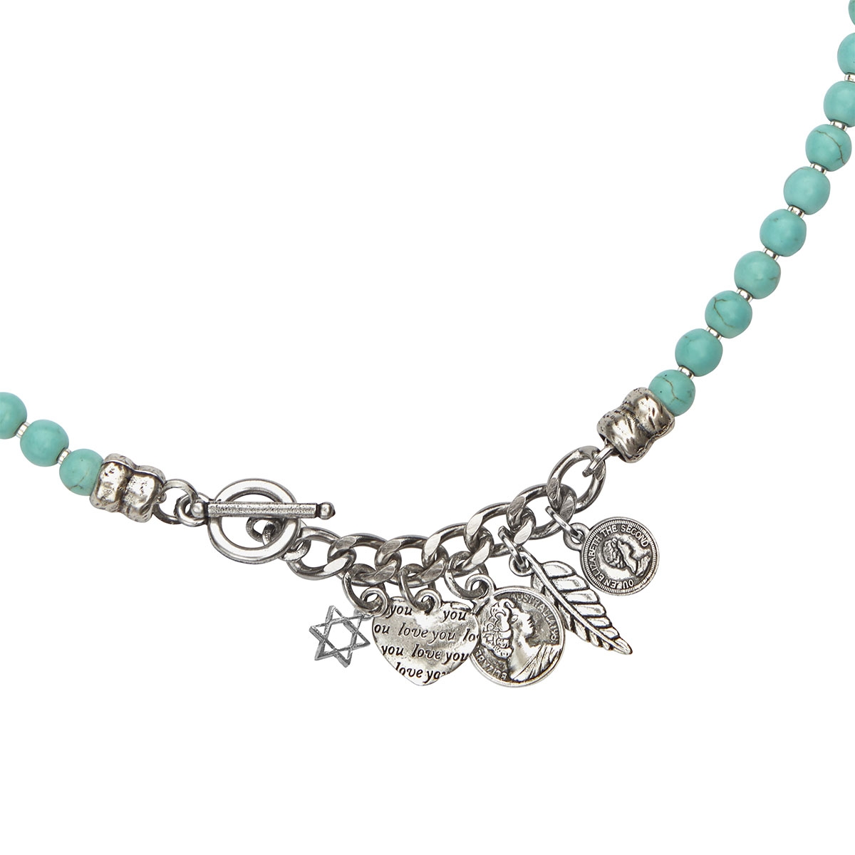 SEA Smadar Eliasaf Turquoise and Silver Elements Necklace - 1