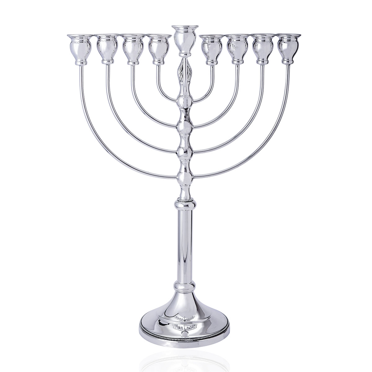 Large Elegant 925 Sterling Silver Hanukkah Menorah  - 1