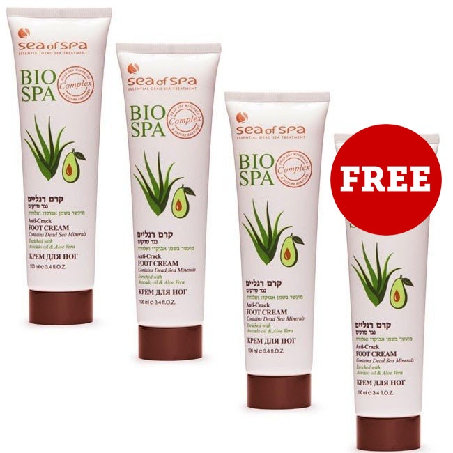 Buy 3, Get 1 Free: Sea of Spa Bio Spa Dead Sea Minerals Anti-Crack Foot Cream With Avocado Oil & Aloe Vera - 1