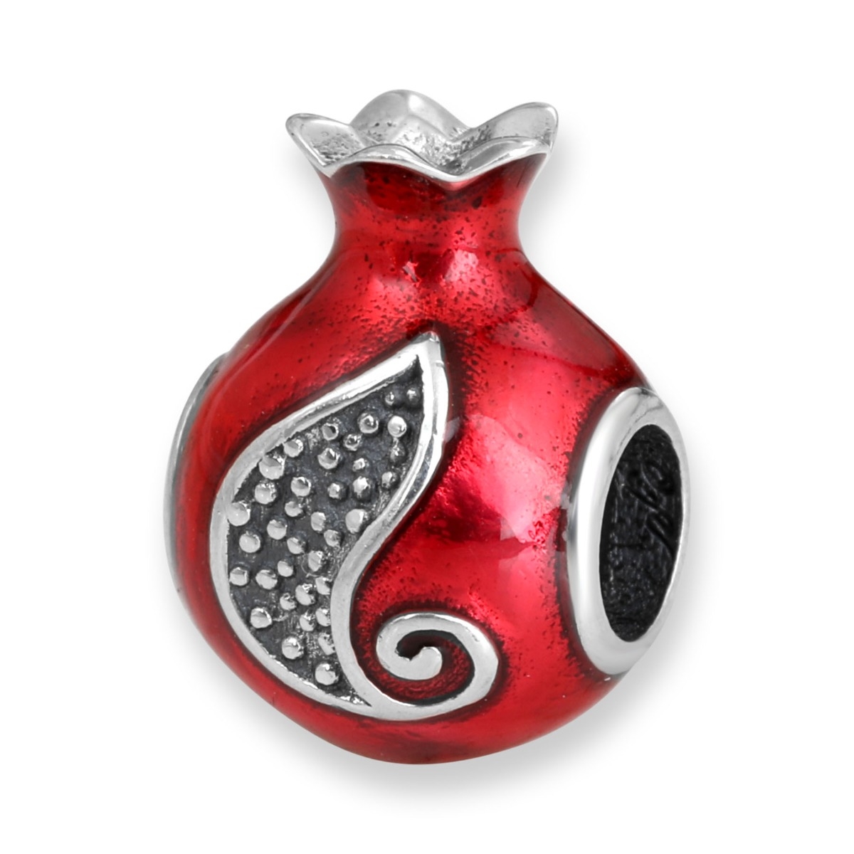 Sterling Silver Pomegranate Bead Charm - 1