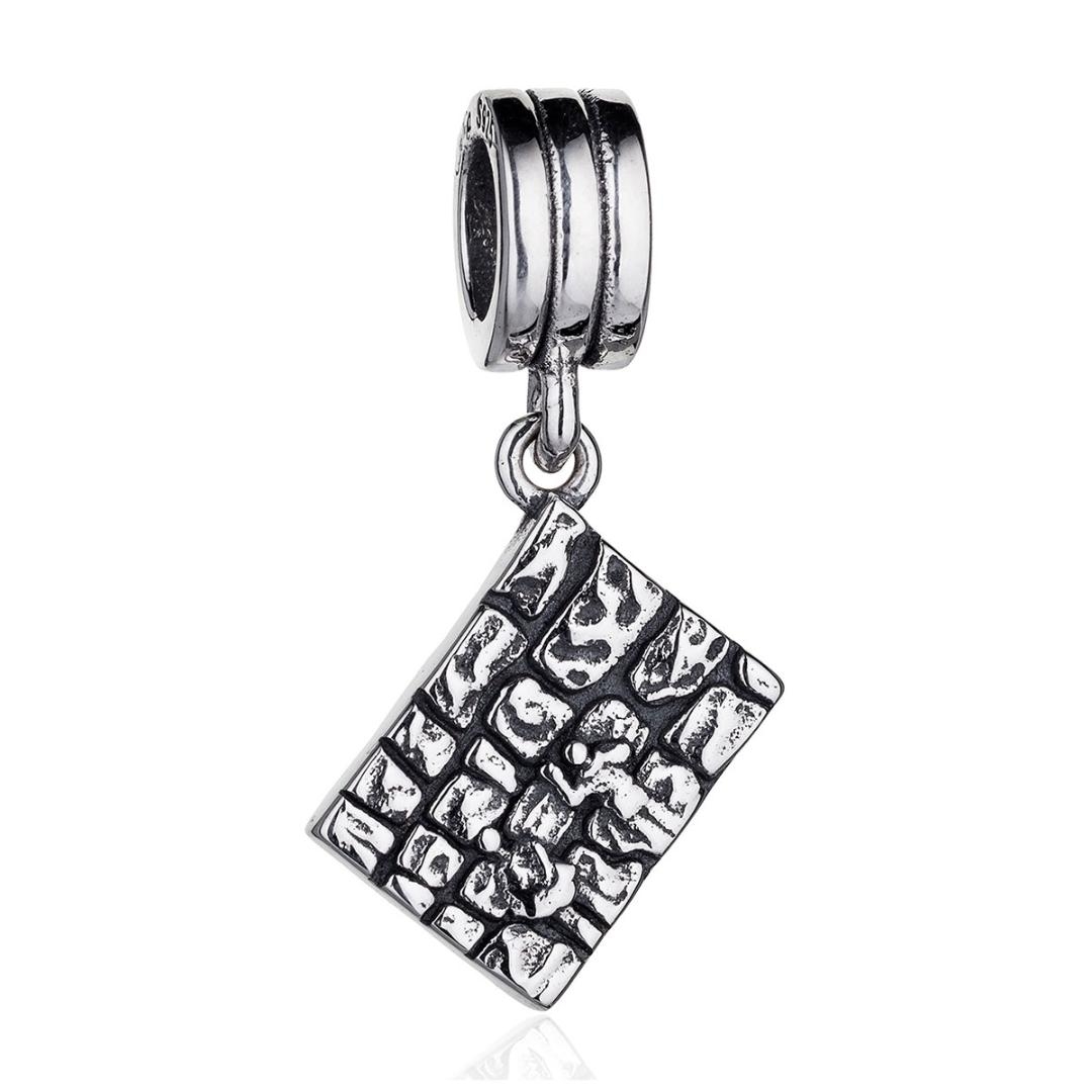 Sterling Silver Western Wall Pendant Charm - 1